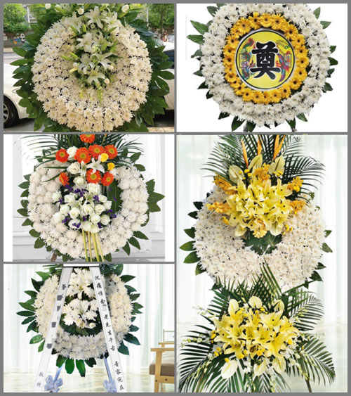 山东青岛胶州市张应镇王家兰村花圈速递